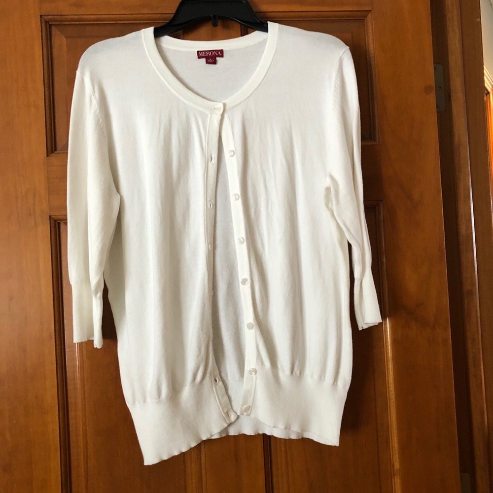 Merona | White Cardigan - NWT